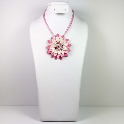 Colier handmade cu cristale model 27