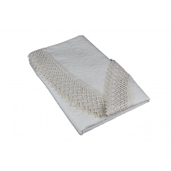 Față de masă crem ovală 150 x 100 cm Față de masă crem ovală 150 x 100 cm