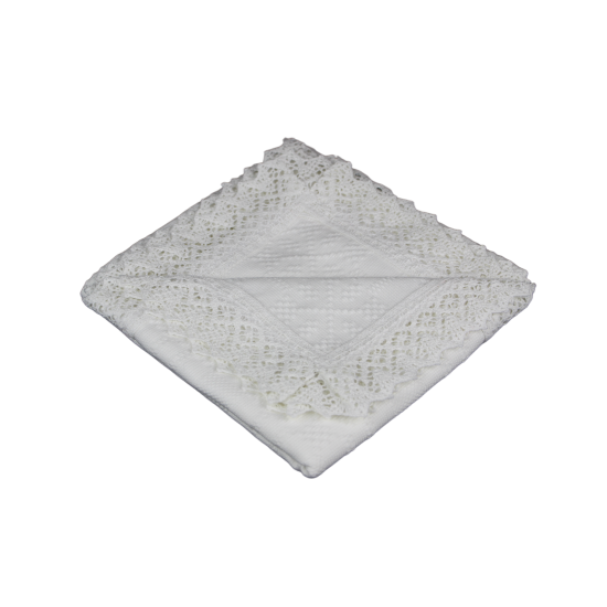 Față de masă albă pătrată 100 x100 cm Față de masă albă pătrată 100 x100 cm