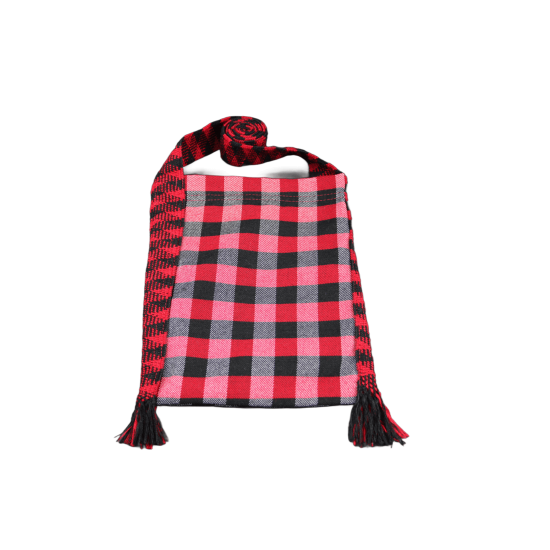  Trăistuță model Maramureș roșu cu negru 30 x 22 cm