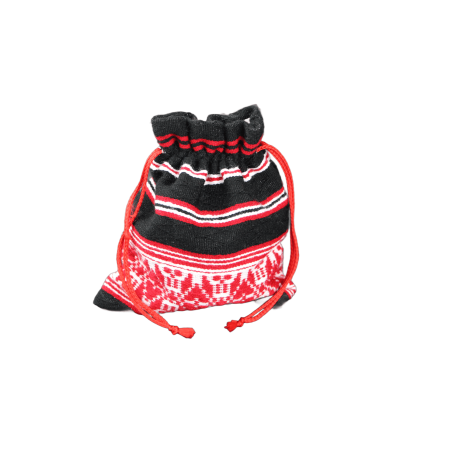 Traistuță cu șnur 18 x 16 cm model Ilinca