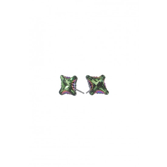 Cercei Fancy Stones Peridot Scarabaesu Green Zf 14x10mm
