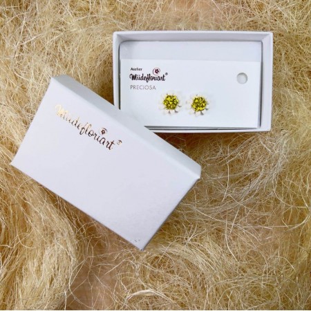 Cercei Handmade Cu Cristale, Model 254 Cercei Handmade Cu Cristale, Model 254