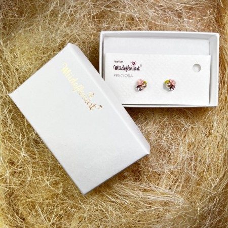 Cercei Handmade Cu Cristale Swarovski, Miidefloriart , Model 132 Cercei Handmade Cu Cristale Swarovski, Miidefloriart , Model 132