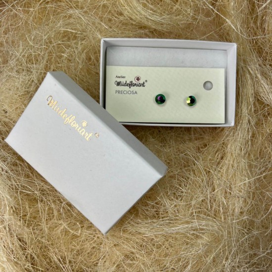 Cercei Round Stones Chaton 6mm, Model 307 Cercei Round Stones Chaton 6mm, Model 307