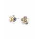 Cercei Round Stones Chaton Flower, Model 364 Cercei Round Stones Chaton Flower, Model 364