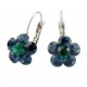 Cercei Round Stones Chaton Flower Ss24, Model 340