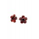 Cercei Round Stones Chaton Flower Ss24, Model 343