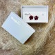 Cercei Round Stones Chaton Flower Ss24, Model 344