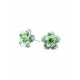 Cercei Round Stones Chaton Flower Ss24, Model 348
