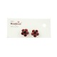 Cercei Round Stones Chaton Flower Ss24, Model 348