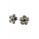 Cercei Round Stones Chaton Flower Ss24, Model 351