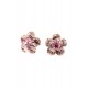 Cercei Round Stones Chaton Flower Ss24, Model 354