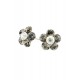 Cercei Round Stones Chaton Flower Ss24, Model 355