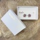 Cercei Round Stones Chaton Flower Ss24, Model 397