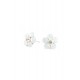 Cercei Round Stones Chaton Flower Ss29, Model 227