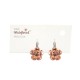 Cercei Round Stones Chaton Flower Ss29, Model 334