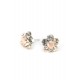 Cercei Round Stones Chaton Flower Ss29, Model 360