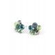 Cercei Round Stones Chaton Flower Ss29, Model 361