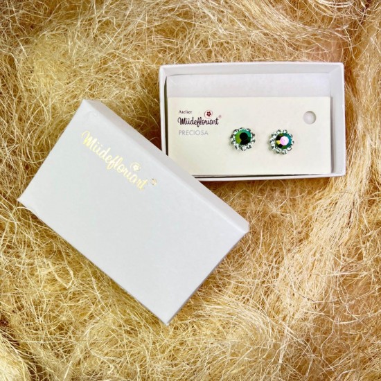 Cercei Round Stones Chaton Ss34/pp21, Model 200