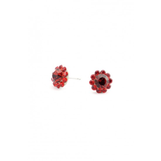 Cercei Round Stones Chaton Ss34/pp21, Model 207