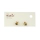 Cercei Round Stones Chaton Tripple 10mm, Model 323