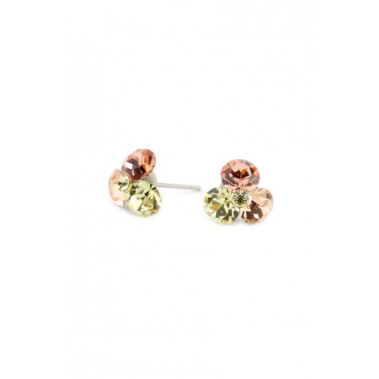 Cercei Round Stones Chaton Tripple Ss29, Model 228