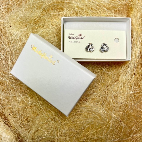 Cercei Round Stones Chaton Tripple Ss29, Model 228