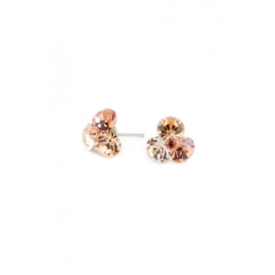 Cercei Round Stones Chaton Tripple Ss29, Model 234