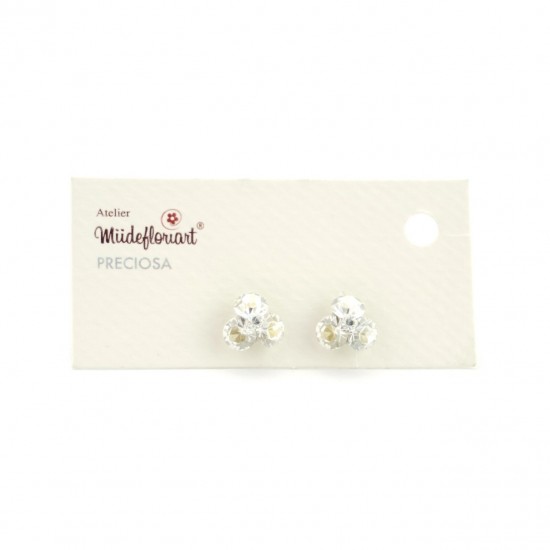 Cercei Round Stones Chaton Tripple Ss29, Model 234