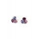 Cercei Round Stones Chaton Tripple Ss29, Model 2355