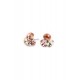 Cercei Round Stones Chaton Tripple Ss29, Model 236