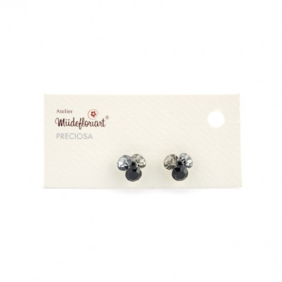 Cercei Round Stones Chaton Tripple Ss29, Model 238