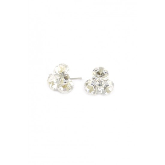 Cercei Round Stones Chaton Tripple Ss29, Model 242