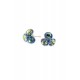 Cercei Round Stones Chaton Tripple Ss29, Model 243