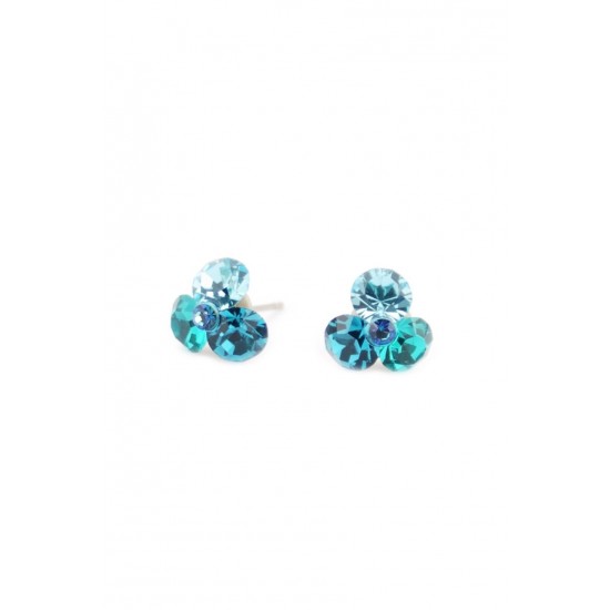 Cercei Round Stones Chaton Tripple Ss29, Model 253