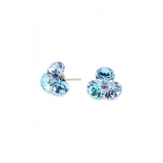 Cercei Round Stones Chaton Tripple Ss29, Model 255