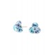 Cercei Round Stones Chaton Tripple Ss29, Model 255