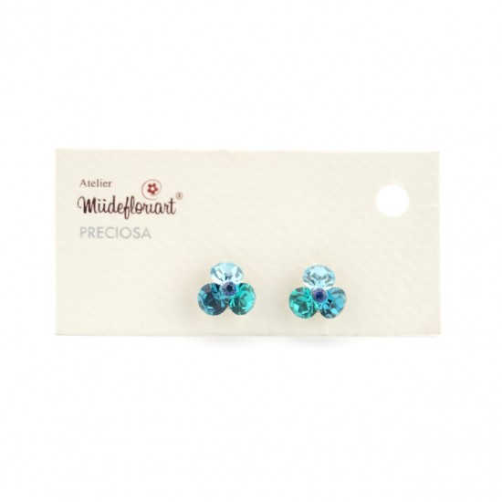 Cercei Round Stones Chaton Tripple Ss29, Model 256
