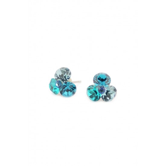Cercei Round Stones Chaton Tripple Ss29, Model 259