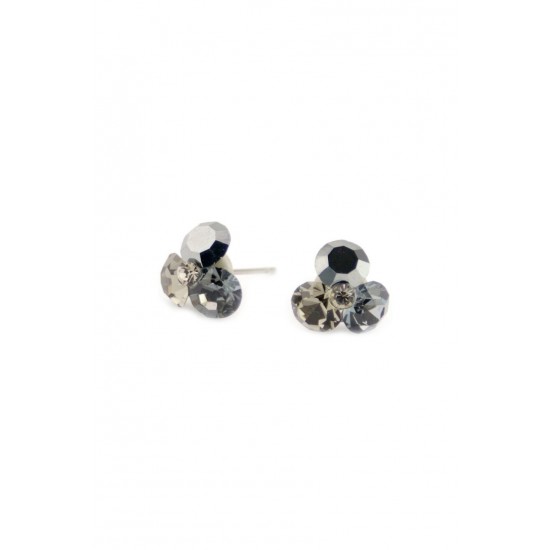 Cercei Round Stones Chaton Tripple Ss29, Model 264