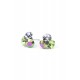 Cercei Round Stones Chaton Tripple Ss29, Model 379