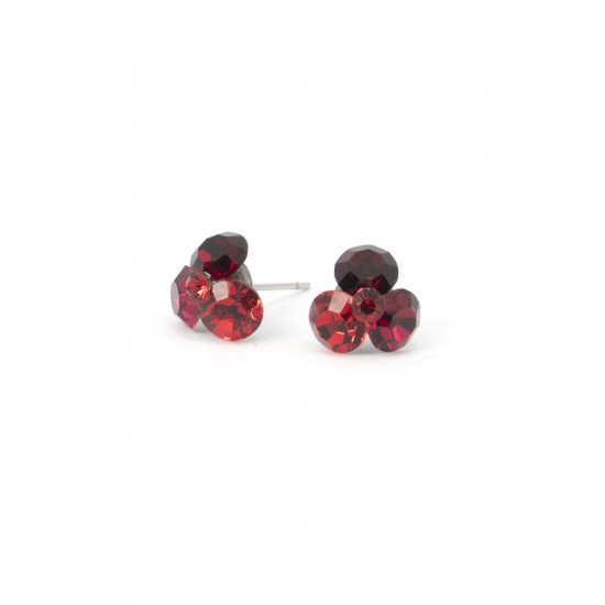 Cercei Round Stones Chaton Tripple Ss29, Model 380
