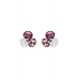 Cercei Round Stones Chaton Tripple Ss29, Model 403