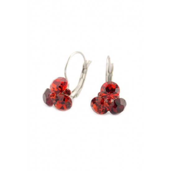 Cercei Round Stones Chaton Tripple Ss34, Model 218