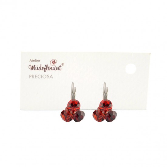 Cercei Round Stones Chaton Tripple Ss34, Model 218