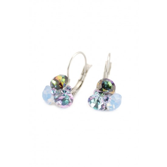 Cercei Round Stones Chaton Tripple Ss34, Model 219