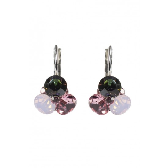 Cercei Round Stones Chaton Tripple Ss34, Model 390