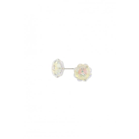 Cercei Round Stones Loch Flower 8mm, Model 367