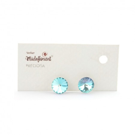 Cercei Round Stones Rivoli 12 Mm, Model 208 Cercei Round Stones Rivoli 12 Mm, Model 208